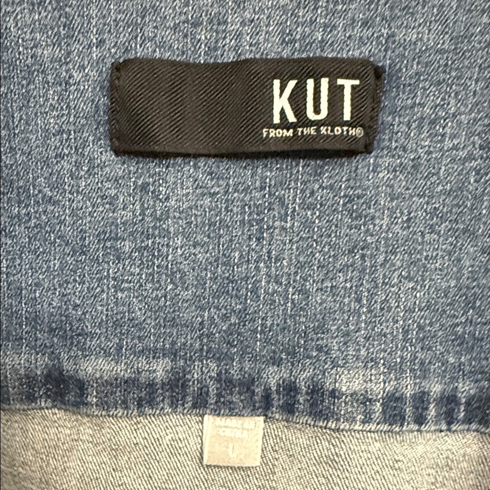 Kut from the Kloth Helena Blue Denim Jacket - Picture 3 of 4
